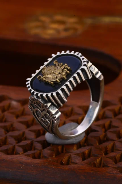 Imperial Crest Onyx Ring